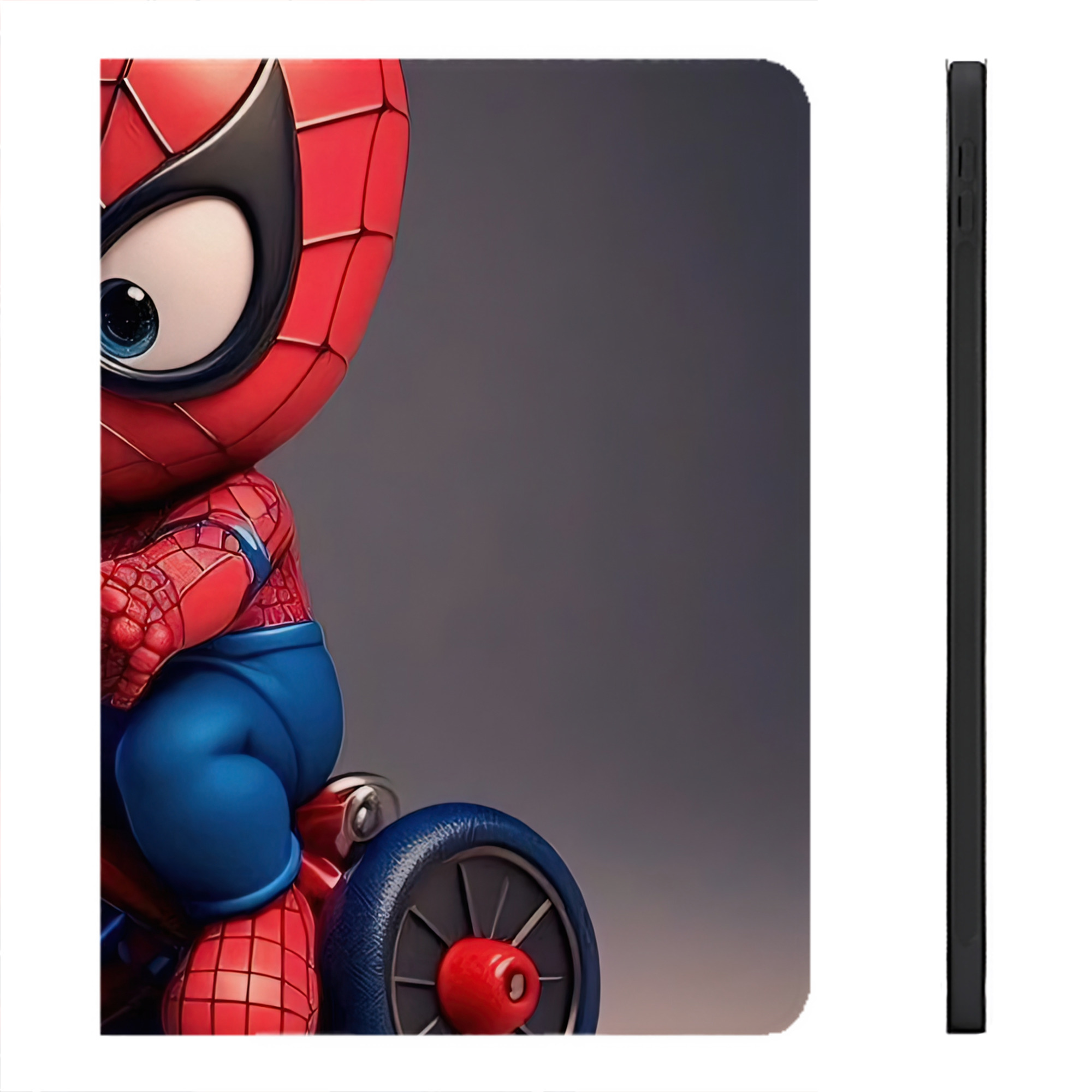 （画像用） Spider Man スパイダーマン IPadケース ペンホルダー付き ブックスタイルデザイン